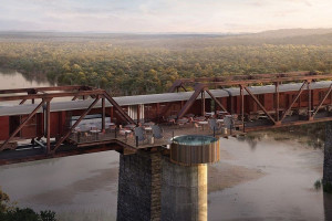  Vacation Hub International | Kruger Shalati - Train on the Bridge Main